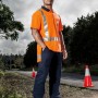 The Syzmik TTMC-W Short Sleeve Polo is a polyester polo with retroreflective tape.  TTMC Orange.  S - 7XL.  Great branded hi vis, compliant polos from Syzmik.