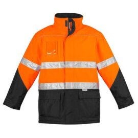 The Syzmik Hi Vis Storm Jacket is a quilt lined jacket with reflective tape. 4 colours. Internal pocket. Great hi vis jackets for your team.