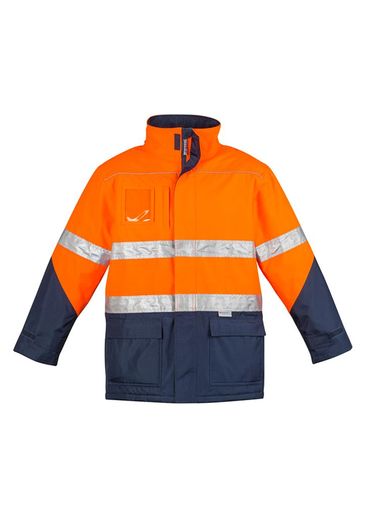The Syzmik Hi Vis Storm Jacket is a quilt lined jacket with reflective tape.  4 colours.  Internal pocket.  Great hi vis jackets for your team.