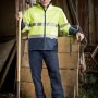 The Syzmik Unisex Hi Vis Taped Soft Shell Jacket is a 100% polyester jacket.  Waterproof to 5000mm and breathable.  2 colours.  Great branded hi vis jackets.