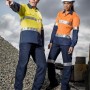 zw123 Syzmik Mens Hi Vis Spliced Industrial Shirt – Hoop Taped – Promotrenz