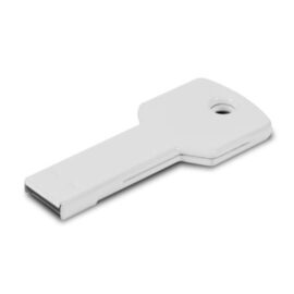 The Trends Collection Flash Key USB 4GB Drive is a key shaped flash drive with 4gb of memory. In Silver, White & Black. Great branded promo product.