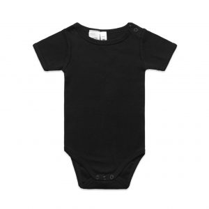 The AS Colour Mini Me One Piece is a 220gsm 100% cotton onesie. 6 colours available. Sizes 0 - 3 months to 18 - 24 months. Great kids branded apparel.