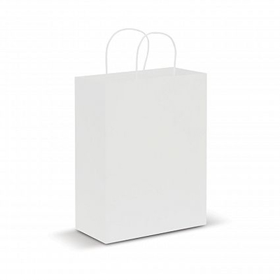 The Trends Collection Large Paper Carry Bag is a large carry bag made from 160gsm paper. Available in Natural, White & Black. Great branded promotional retail bag product.