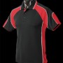 1300 Aussie Pacific Mens Murray Polo – Black/Red