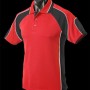 1300 Aussie pacific Mens Murray Polo – Red/Black