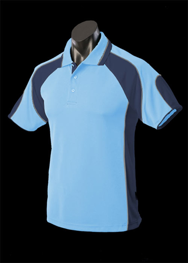 The Aussie Pacific Mens Murray Polo Shirt is made from 100% Driwear polyester moisture removal fabric.  14 colours.  Great branded polos & sportswear.