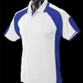 The Aussie Pacific Mens Murray Polo Shirt is made from 100% Driwear polyester moisture removal fabric. 14 colours. Great branded polos & sportswear.