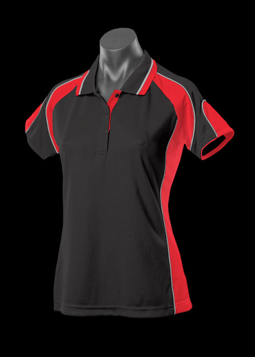 The Aussie Pacific Ladies Murray Polo shirts are made from 100% driwear polyester moisture removal material. In 14 colours. Great branded polos & sportswear.