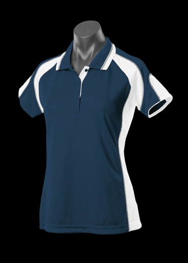 The Aussie Pacific Ladies Murray Polo shirts are made from 100% driwear polyester moisture removal material. In 14 colours. Great branded polos & sportswear.
