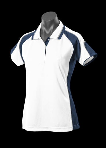 The Aussie Pacific Ladies Murray Polo shirts are made from 100% driwear polyester moisture removal material. In 14 colours. Great branded polos & sportswear.