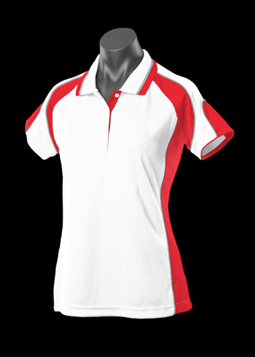 The Aussie Pacific Ladies Murray Polo shirts are made from 100% driwear polyester moisture removal material. In 14 colours. Great branded polos & sportswear.