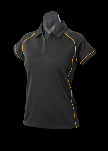 The Aussie Pacific Ladies Endeavour Polo Shirt is made from 100% Driwear polyester moisture removal fabric.  19 colours.  Great branded polos & sportswear.