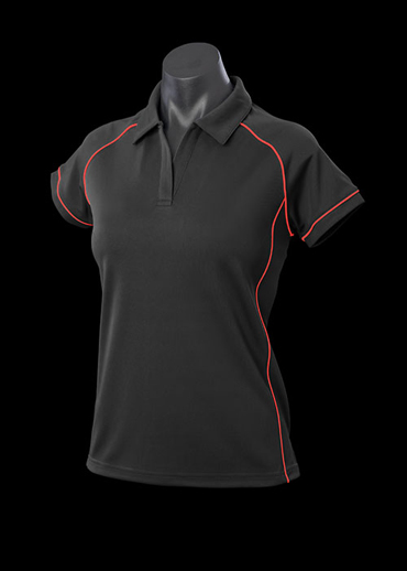 The Aussie Pacific Ladies Endeavour Polo Shirt is made from 100% Driwear polyester moisture removal fabric.  19 colours.  Great branded polos & sportswear.