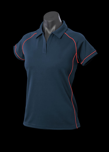 The Aussie Pacific Ladies Endeavour Polo Shirt is made from 100% Driwear polyester moisture removal fabric.  19 colours.  Great branded polos & sportswear.