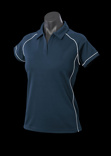 The Aussie Pacific Ladies Endeavour Polo Shirt is made from 100% Driwear polyester moisture removal fabric.  19 colours.  Great branded polos & sportswear.