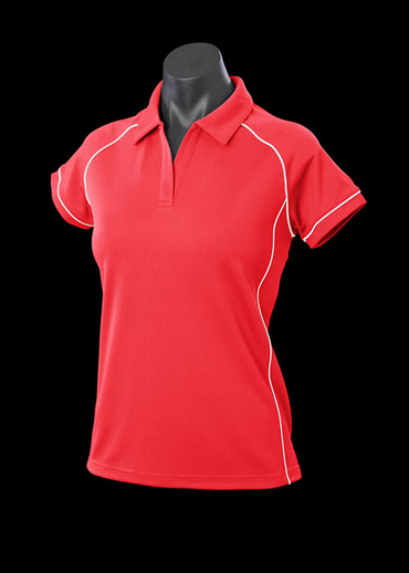 The Aussie Pacific Ladies Endeavour Polo Shirt is made from 100% Driwear polyester moisture removal fabric.  19 colours.  Great branded polos & sportswear.