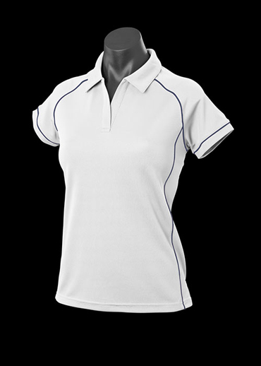 The Aussie Pacific Ladies Endeavour Polo Shirt is made from 100% Driwear polyester moisture removal fabric.  19 colours.  Great branded polos & sportswear.