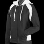 2511 Aussie Pacific Ladies Panorama Zip Hoodies Black White Ashe