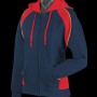 2511 Aussie Pacific Ladies Panorama Zip Hoodies Navy Red Gold