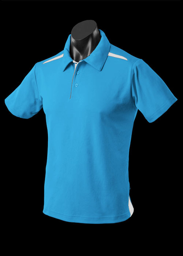 The Aussie Pacific Kids Paterson Polo Shirt is made from Driwear polyester & cotton moisture removal fabric.  9 colours.  Great branded contrast polos & sportswear.