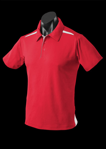 The Aussie Pacific Kids Paterson Polo Shirt is made from Driwear polyester & cotton moisture removal fabric.  9 colours.  Great branded contrast polos & sportswear.