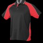 3309 Aussie Pacific Kids Panorama Polo – Black/Red/White