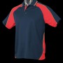 3309_ Aussie Pacific Kids Panorama Polo – Navy/Red/Gold