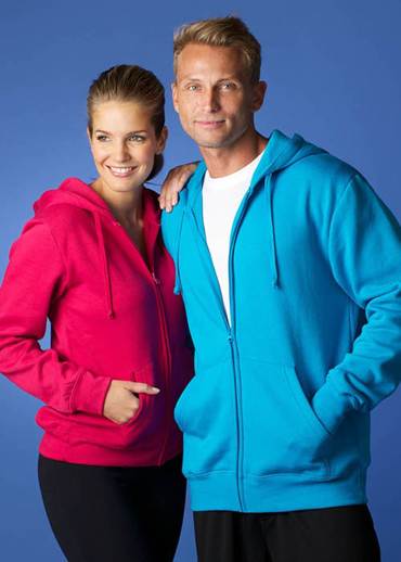 The Aussie Pacific Mens Cronulla Zip Hoodies are a 50/50 polyester cotton blend.  In 2 colours.  Full Zip.  Great branded hoodies and printed sportswear.