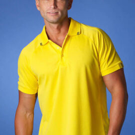 The Aussie Pacific Mens Flinders Polo Shirt is made from Driwear polyester moisture removal fabric. 14 colours. Great branded polos & sportswear.