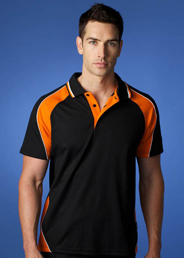 The Aussie Pacific Mens Panorama Polo Shirt is made from a polyester and cotton moisture removal fabric.  13 colours.  Great branded polos & sportswear.