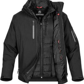 The Stormtech Mens Solar 3 in 1 System Jacket is a 3 layer, high function softshell jacket.  Embroidery access.  In 3 colours.  Great branded winter jackets.