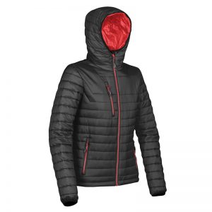 The Stormtech Womens Gravity Thermal Jacket is ultra lightweight, breathable and water repellent. Available in 4 colours.