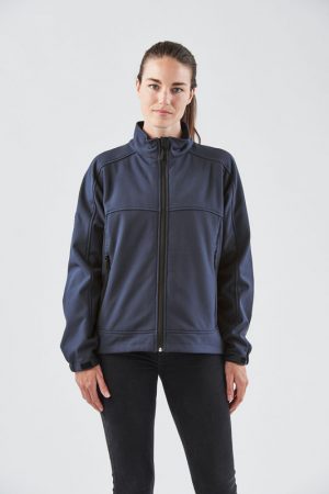 The Stormtech Womens Cirrus Bonded Jacket is a 94% polyester 6% Spandex bonded with 100% polyester microfleece & waterproof membrane.