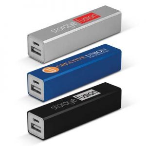 107030 TRENDS Megatron Power Bank The Trends Megatron Power Bank is a power bank in a smart aluminium finish. Charges various devices. 3 colours. Great branded power banks.