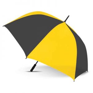 The Trends Hydra Sports Umbrella is a premium auto opening 76cm, 8 panel sports umbrella.  13 colours.  Great branded promotional umbrellas.