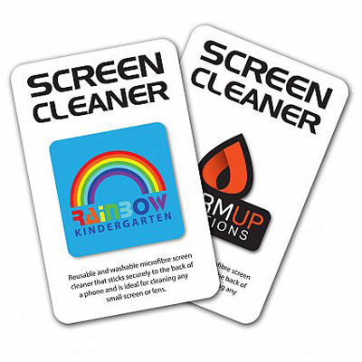 The Trends Collection Sticky Screen Cleaner is a compact screen cleaner that sticks to phone.  Full Colour.  Great branded screen cleaners & promotional products.
