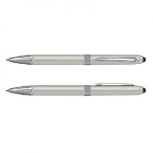 The Trends Antares Stylus Pen is a twist action aluminium ball pen with stylus for touch screens. 3 colours. Great branded promotional pen product.