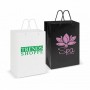 The Trends Collection Large Laminated Carry Bag is a large high gloss carry bag.  157gsm.  In White or Black.  Great retail packaging & promo product.