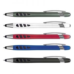 The Trends Havana Stylus Pen is a retractable plastic & metal ball pen with stylus. In 5 colours. Great branded pens & promotional products.