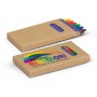 The Trends Collection Crayon Set is a 6 assorted colour crayons in cardboard box.  In Natural.  Great branded crayons & school promotional products.