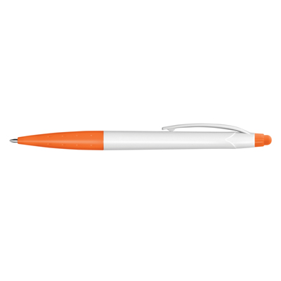The TRENDS Spark Stylus Pen White Barrel is a twist action plastic ball pen with stylus. 7 colours. Great branded pen options from TRENDS.