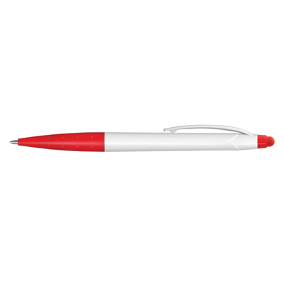 The TRENDS Spark Stylus Pen White Barrel is a twist action plastic ball pen with stylus. 7 colours. Great branded pen options from TRENDS.