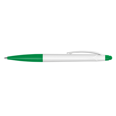 The TRENDS Spark Stylus Pen White Barrel is a twist action plastic ball pen with stylus. 7 colours. Great branded pen options from TRENDS.