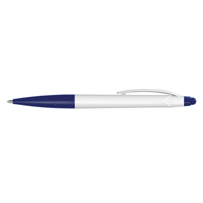 The TRENDS Spark Stylus Pen White Barrel is a twist action plastic ball pen with stylus. 7 colours. Great branded pen options from TRENDS.