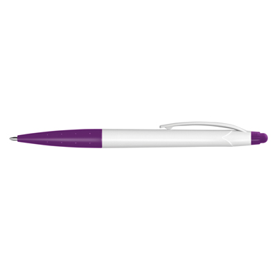 The TRENDS Spark Stylus Pen White Barrel is a twist action plastic ball pen with stylus. 7 colours. Great branded pen options from TRENDS.