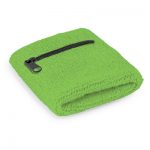 The Trends Wrist Sweat Band with Pocket is a stretchy towelling wrist sweat band.  80% cotton.  Embroidered.  12 colours. Great branded sports promotional products.