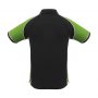 p10112 Biz Collection Mens Nitro Polo Black Green White Back