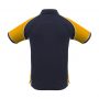 p10112 Biz Collection Mens Nitro Polo Navy Gold White Back