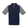 p10112 Biz Collection Mens Nitro Polo Navy Grey White Front